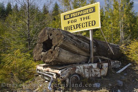 Photo: Funny Sign Vancouver Island